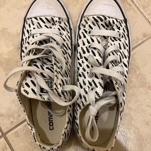 Converse shoes, white and black